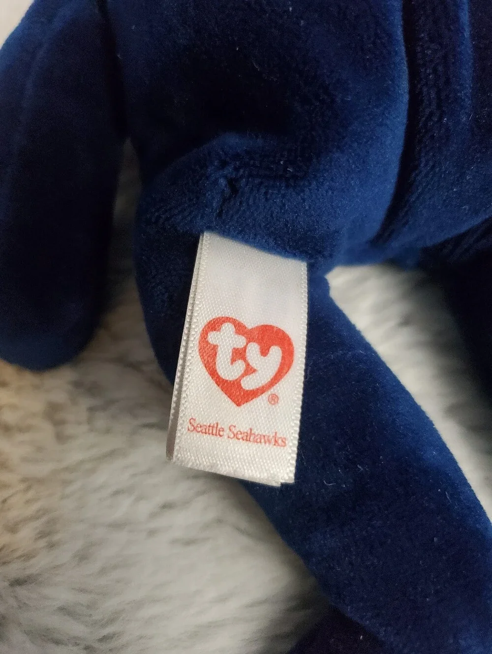 Ty Beanie Baby NFL Football Bear Plush Seattle Seahawks 8